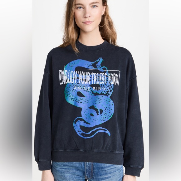 AUTHENTIC ANINE BING VIPER Sweatshirt Size M - Picture 7 of 12